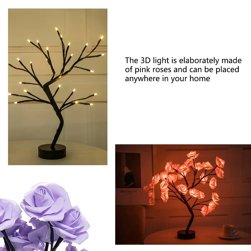 RoseGlow™ LED Table Lamp